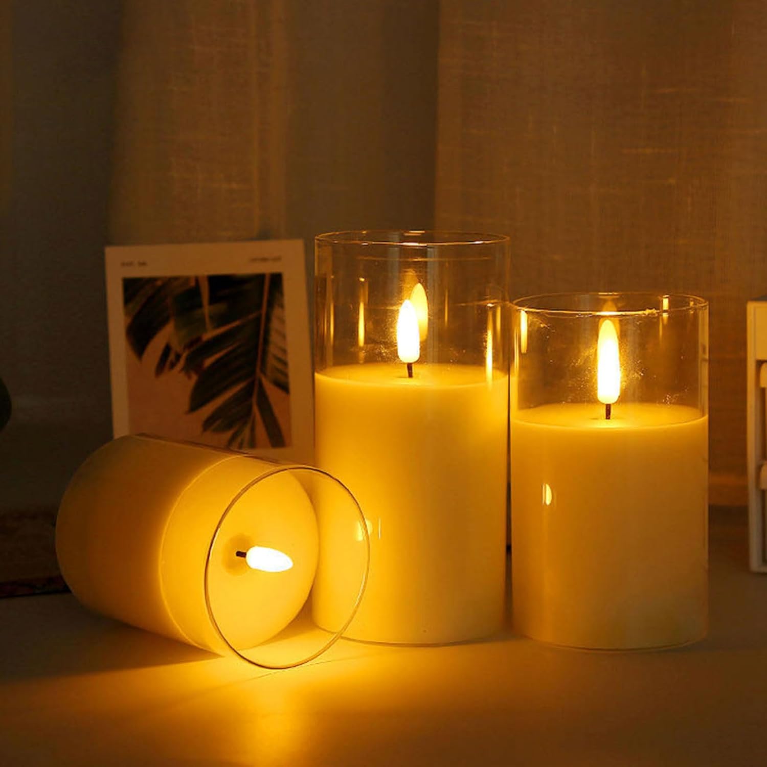 Hurricane Candle Holder Clear Glass 6PCS