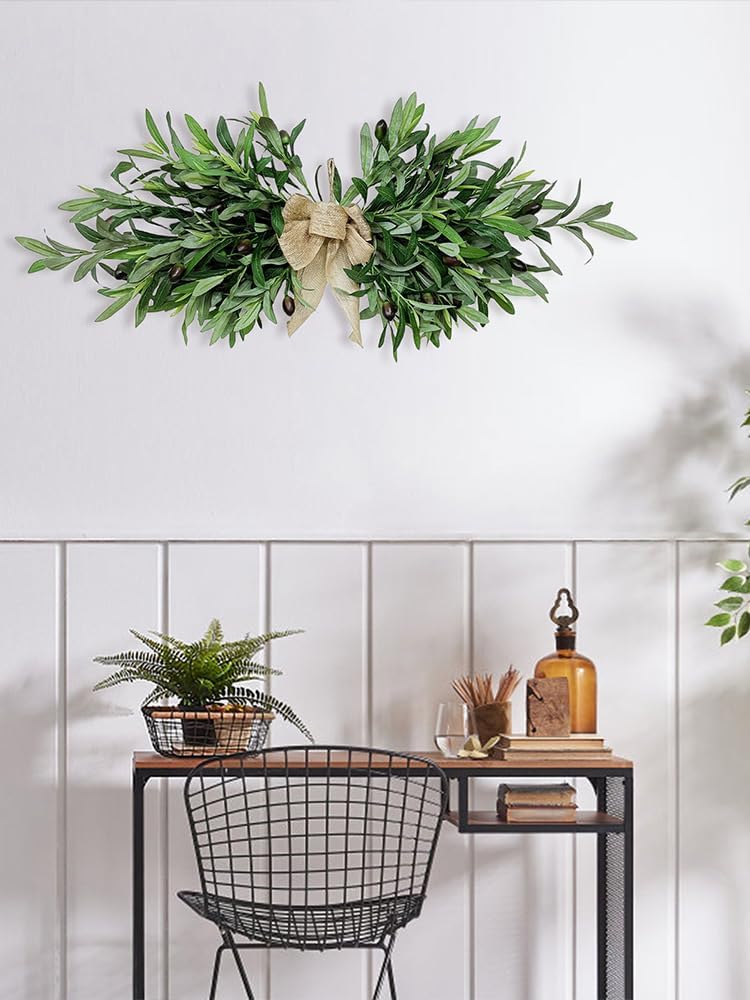 Firlar Artificial Olive Floral Swag 236 Inch Decor