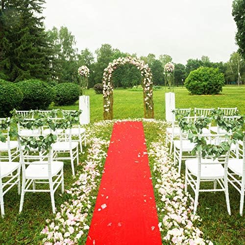 Shappy Red Carpet Runner Rug with Tape for Party Events