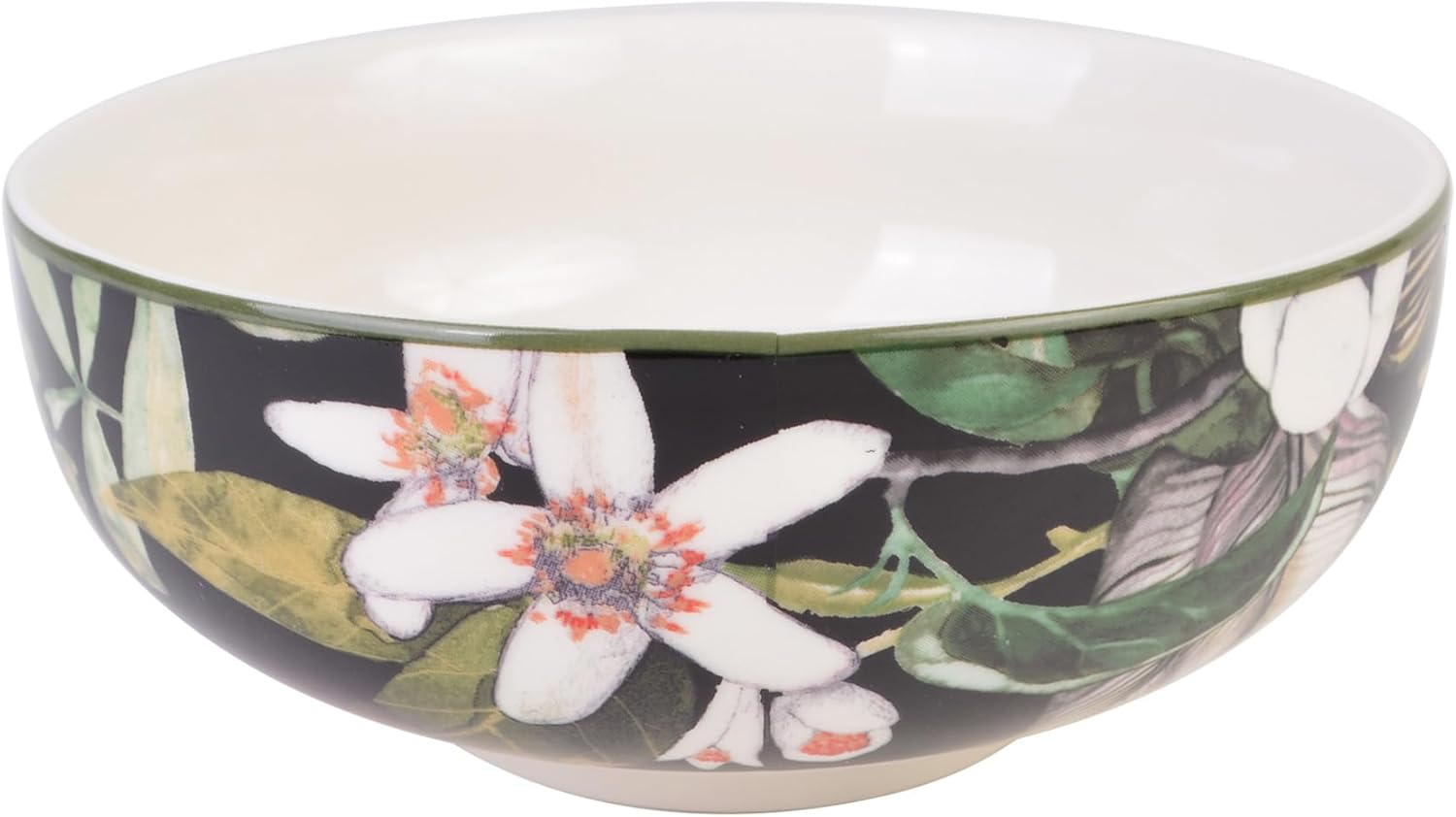 222 Fifth Borneo Black 12-Piece Dinnerware Set