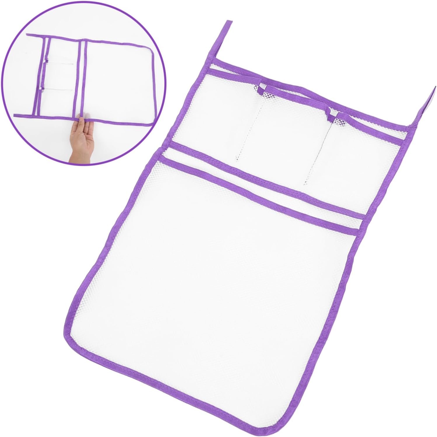 Happyyami Bathroom Over Sink Organizer Mesh Bag Space Saving Multi Functional