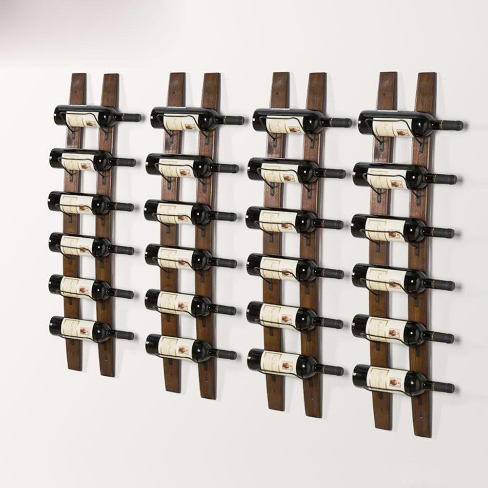 Wall Mounted Wine Rack with 6 Bottle Storage