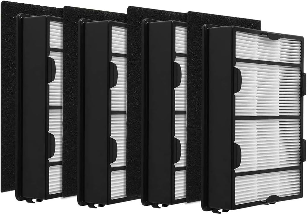 True HEPA Filter B 4 Pack Carbon Pre Filter 4 Pack for Holmes HAPF600 HAPF600D HAPF600D-U2