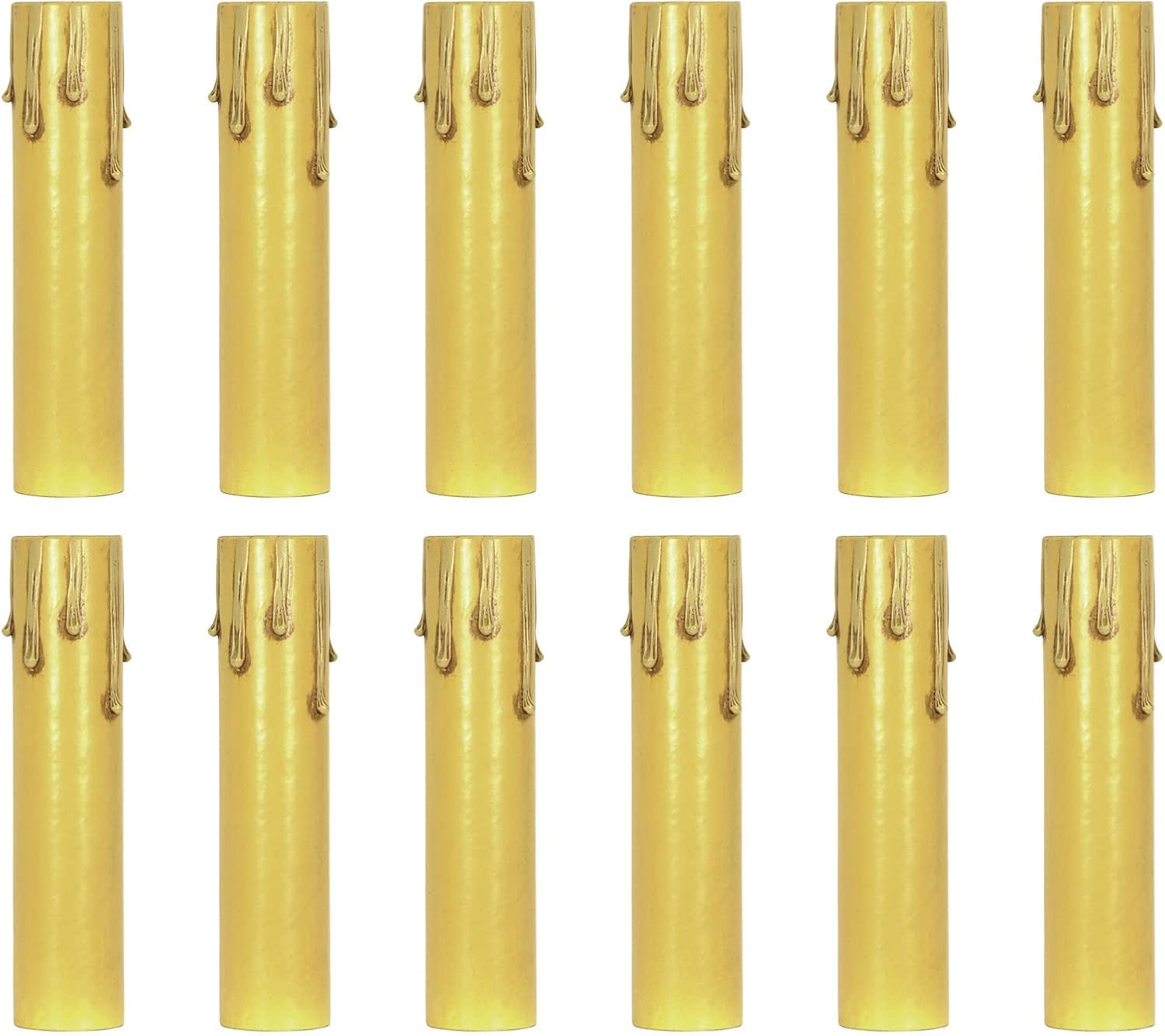 Ciata 6-inch Ivory Paper Candle Covers 12 Pack