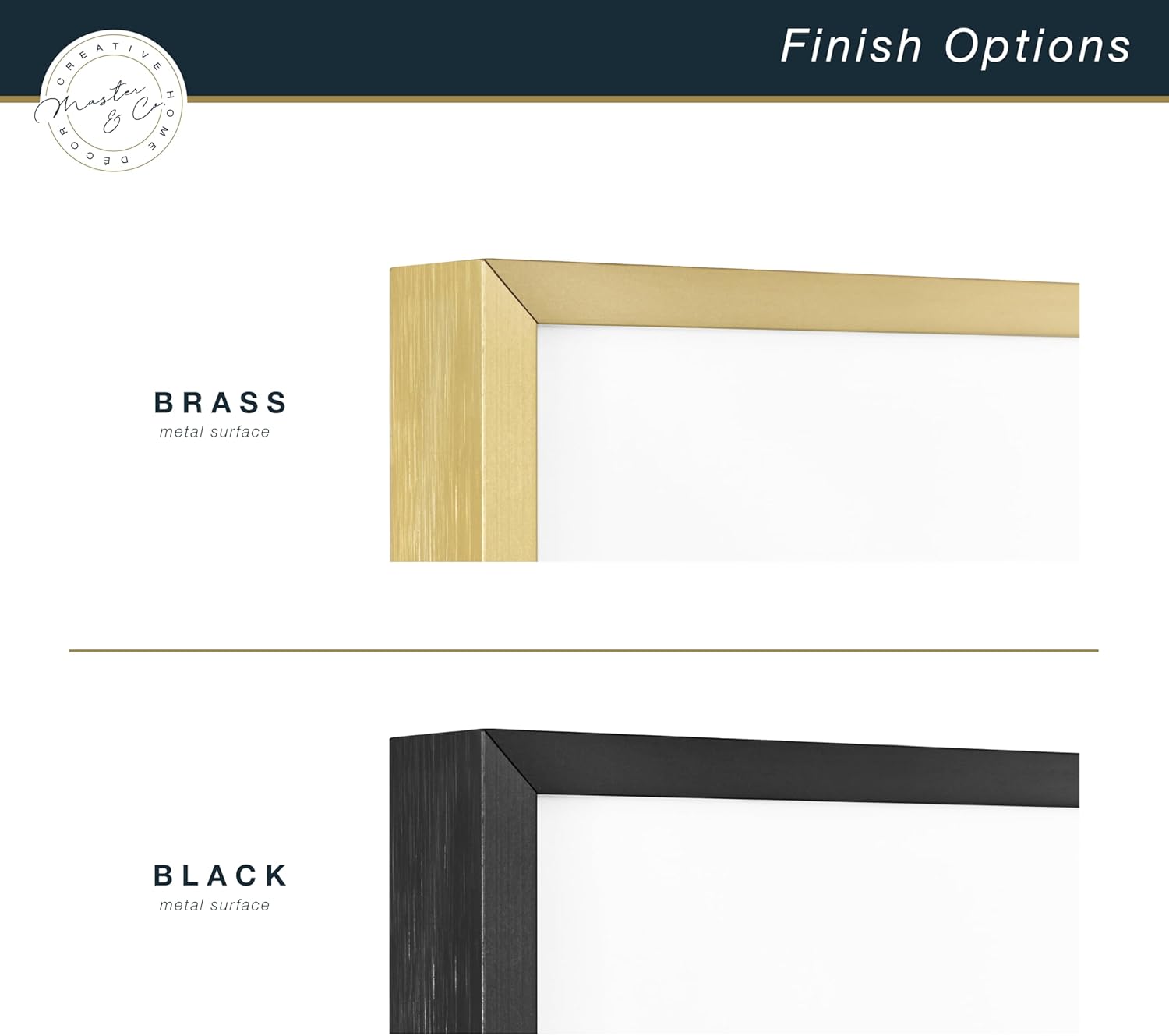 MCS Foundry Metal 8x10 Picture Frame with Brass Finish 2-Pack