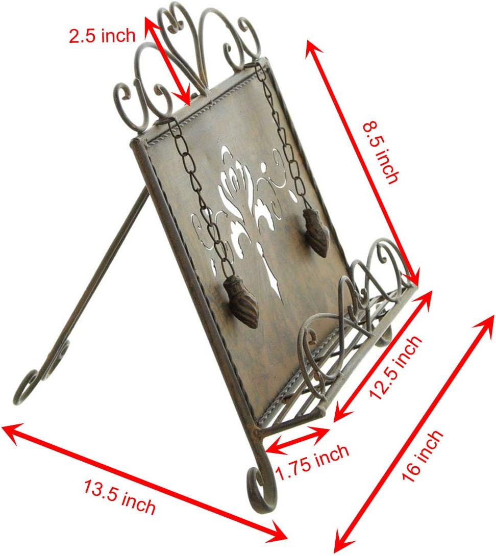 Westcharm Holiday Gift - Antique Metal Cookbook Stand
