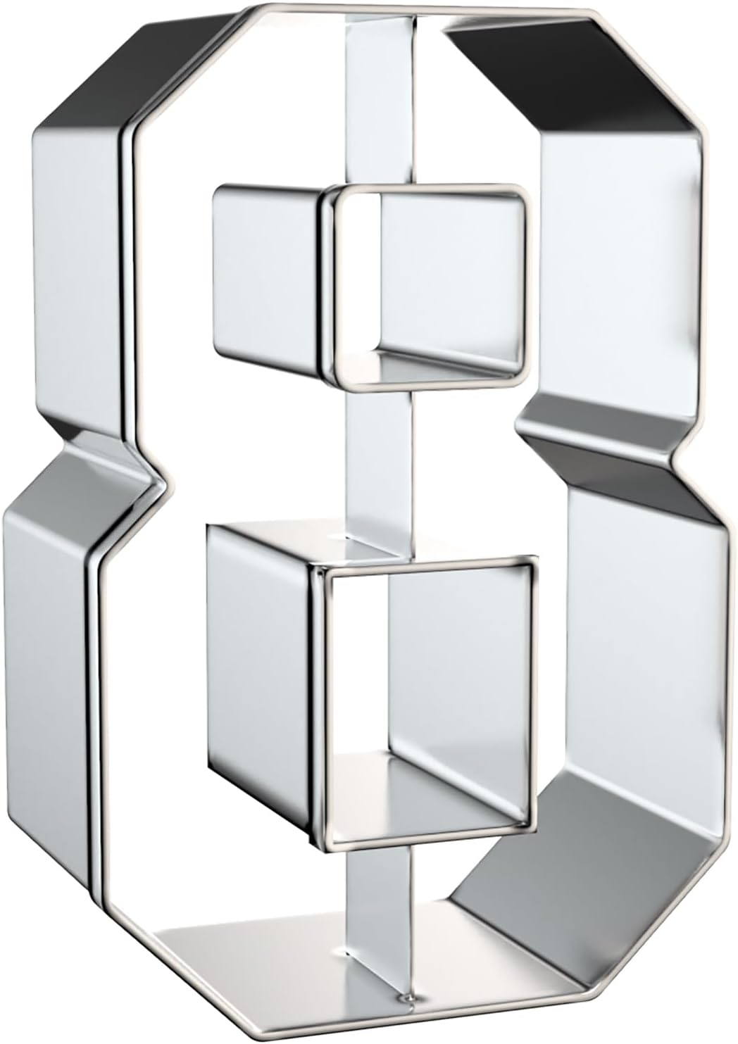 3 Inch Number Cookie Cutter Set - 9 Pieces Stainless Steel