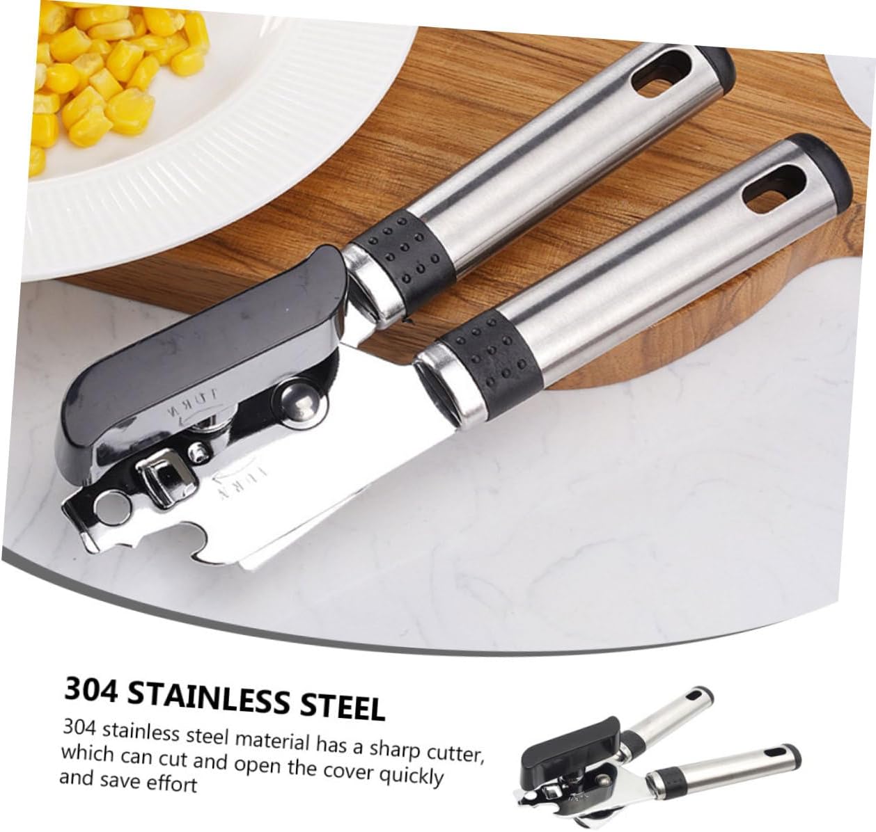 GRIRIW 1Pc Stainless Steel Can Opener and Bottle Opener