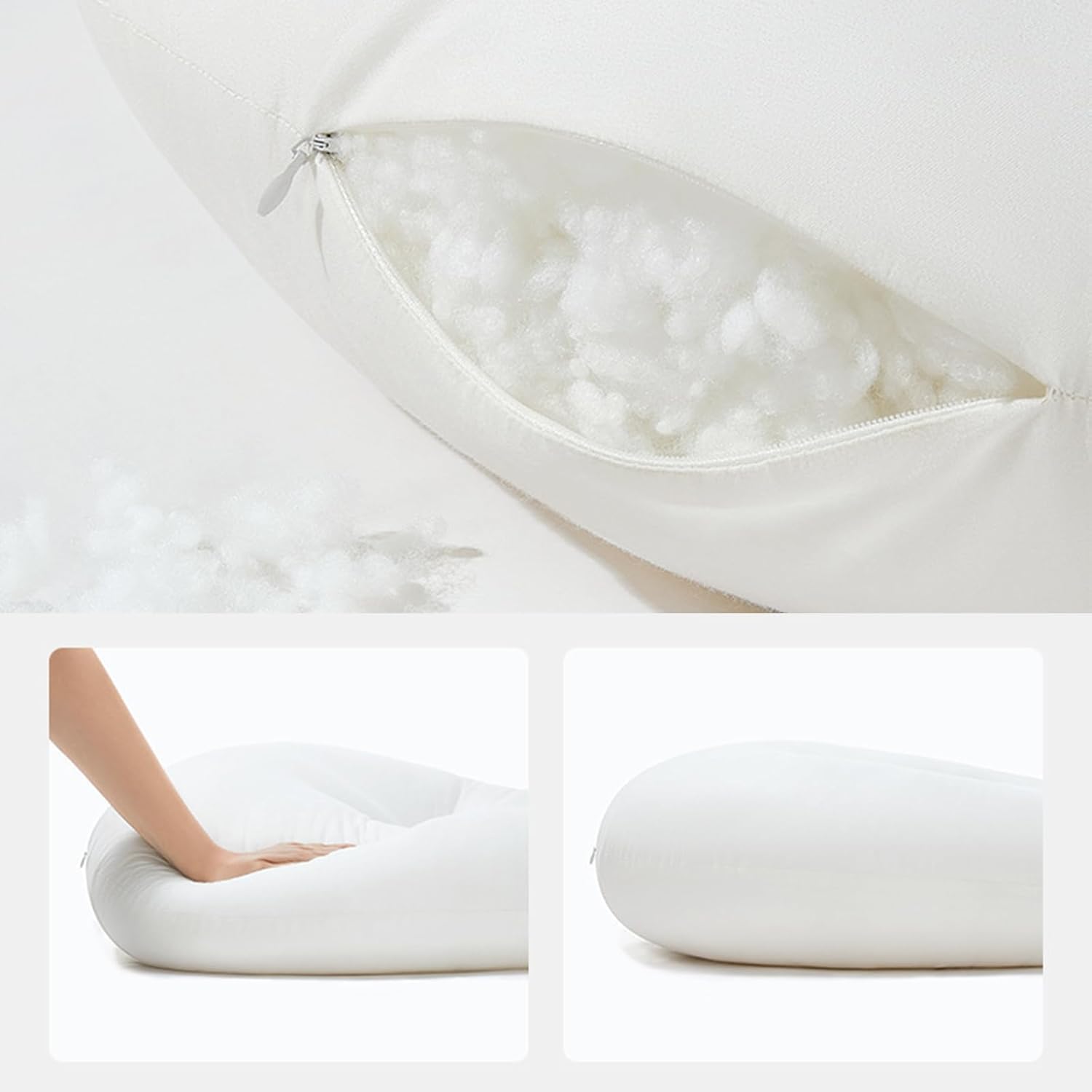 EFELIM Nest Sleeper Pillow with Cotton Cover Yellow