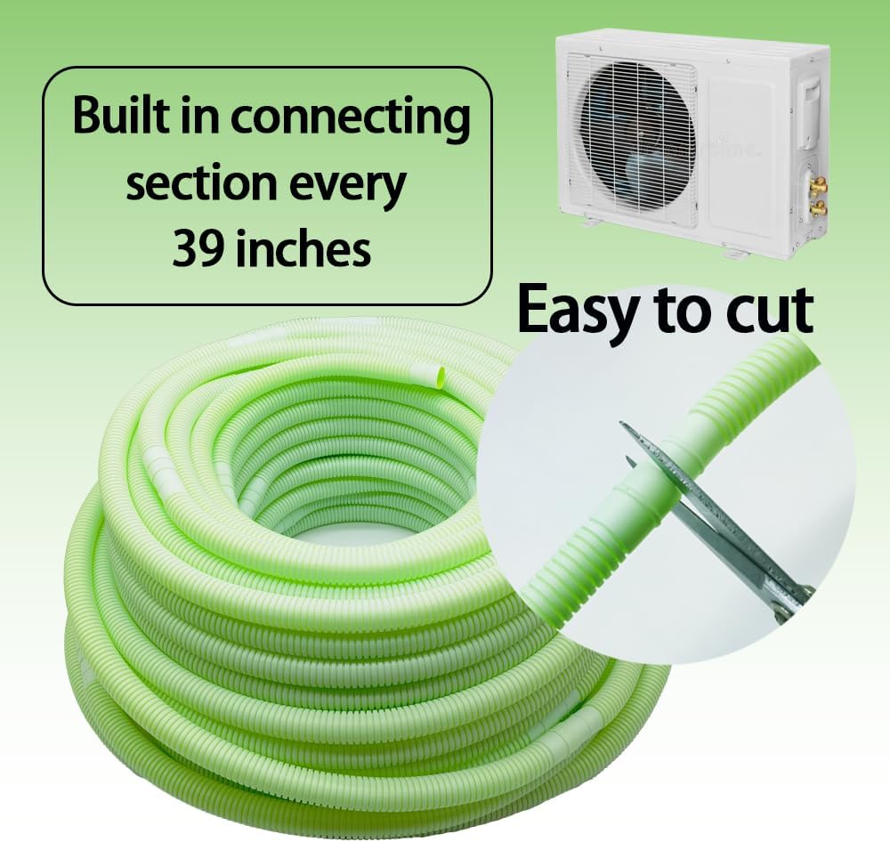 WEALINKII 50ft Mini Split Drain Hose with 58 ID