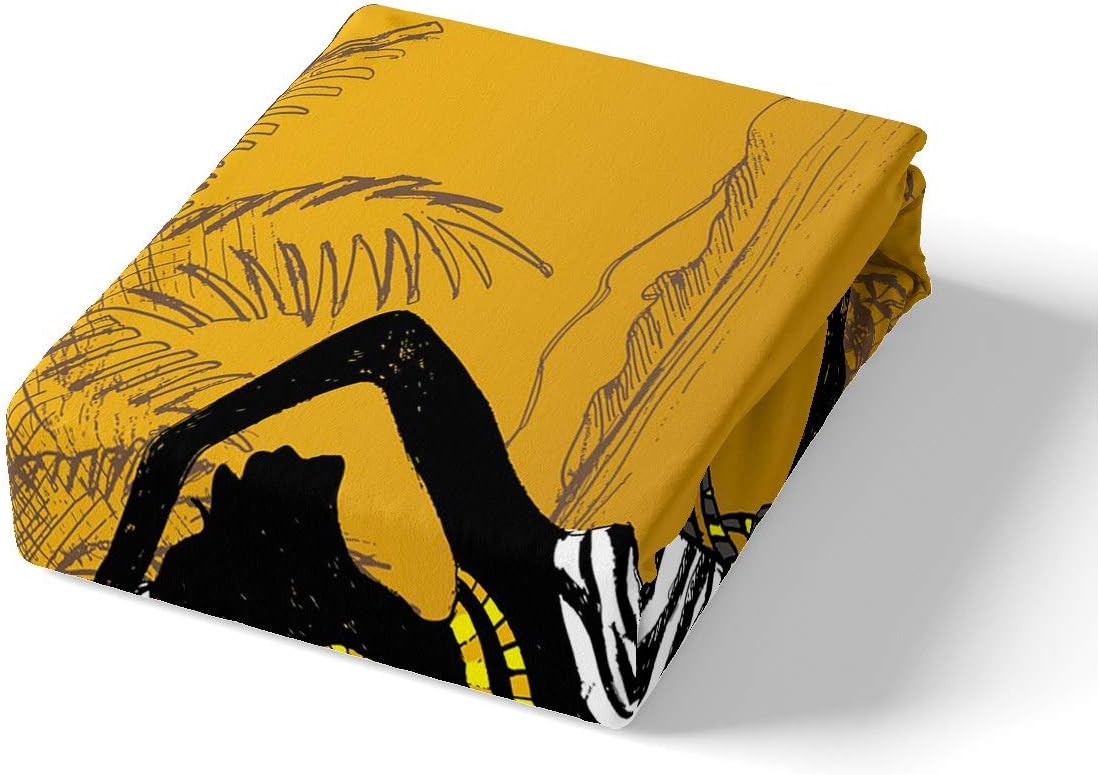 Feelyou African Woman Themed Duvet Cover Set 3Pcs King Size