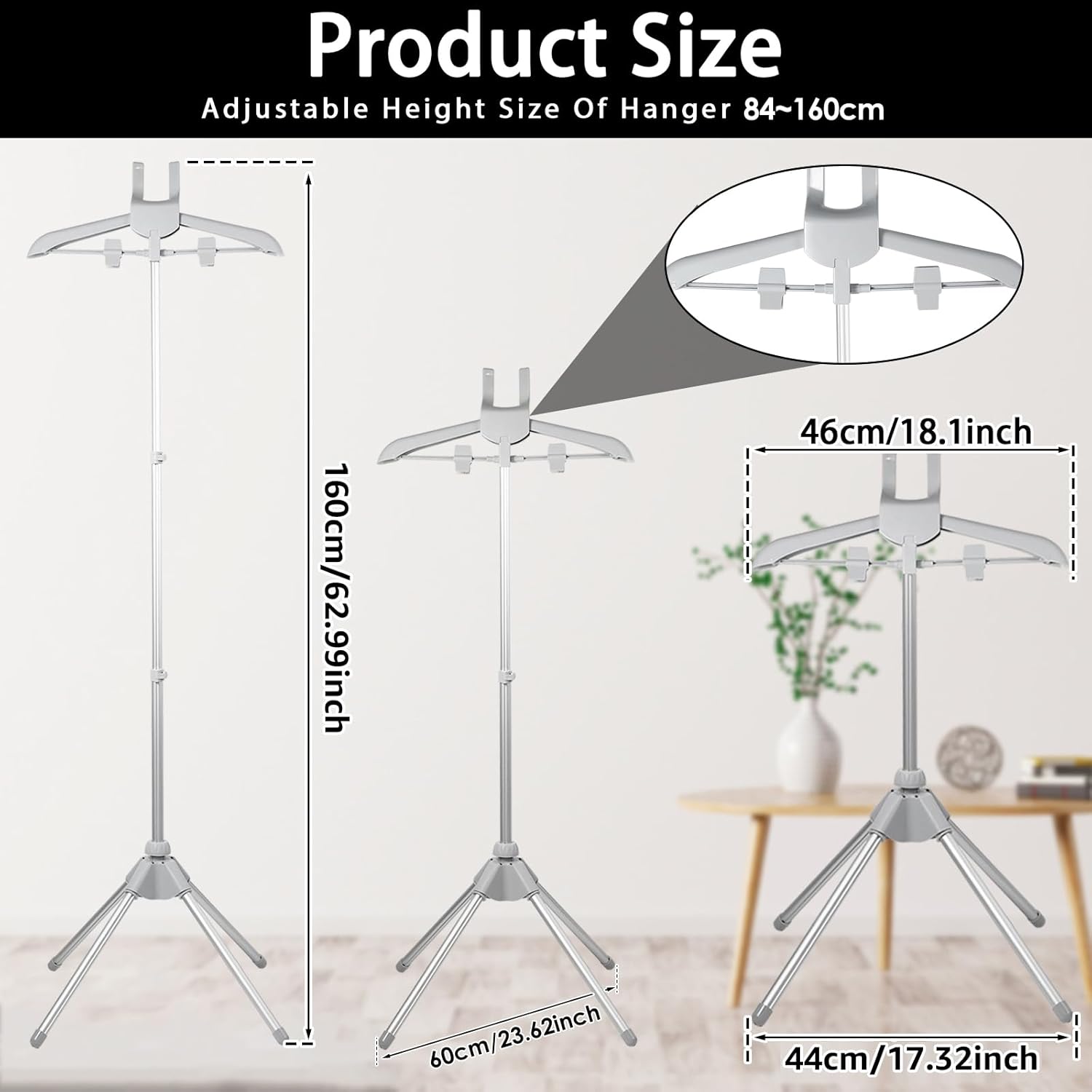 Garment Steamer Hanger with Ironing Glove and Stand