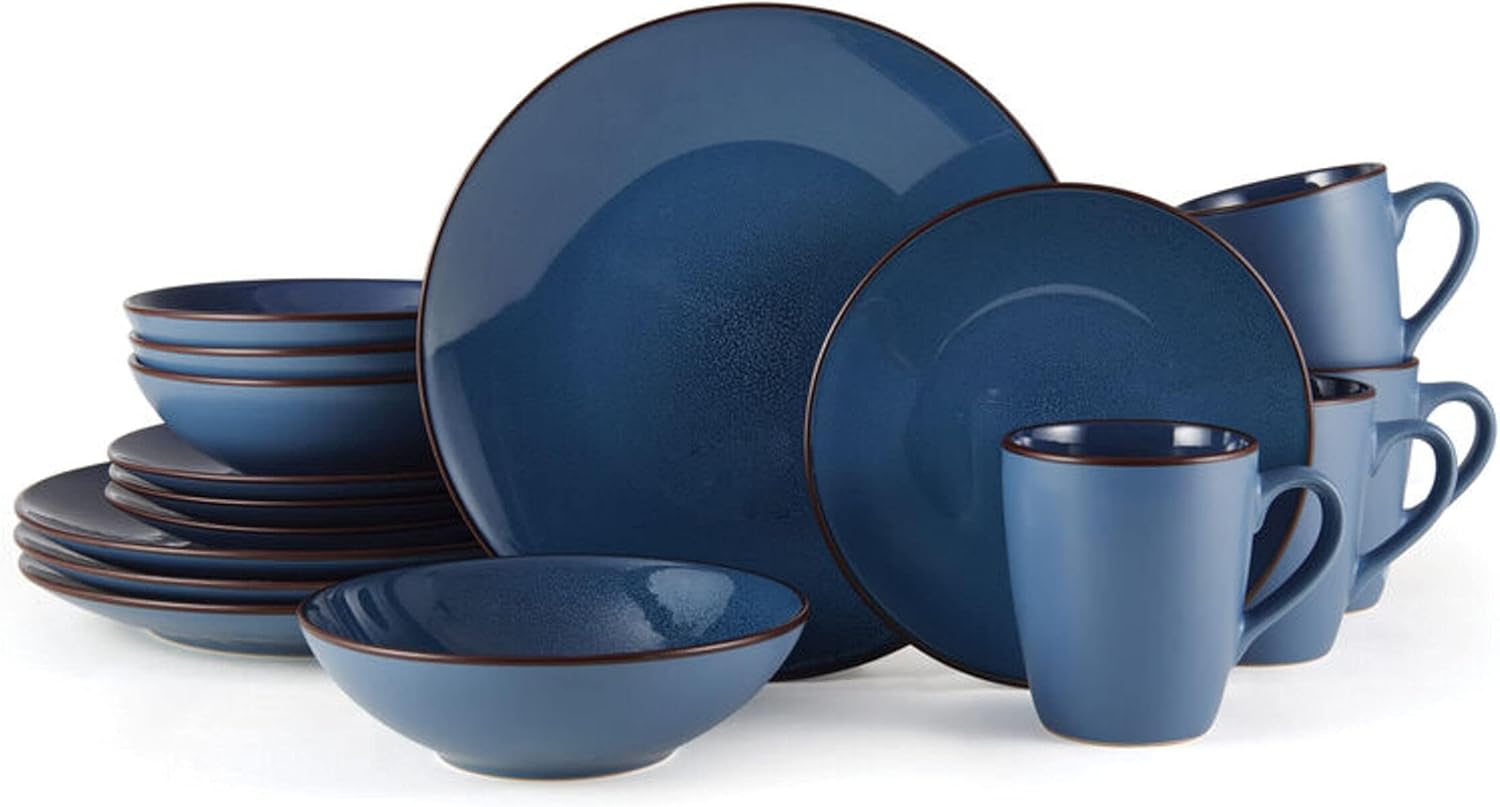 Pfaltzgraff Pierce 16-Piece Dinnerware Set Blue