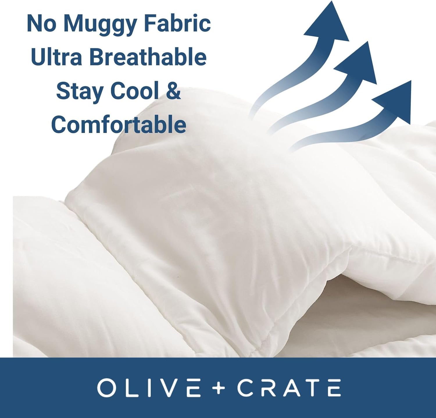 Olive Crate Bamboo Viscose King Comforter - Lightweight Breathable