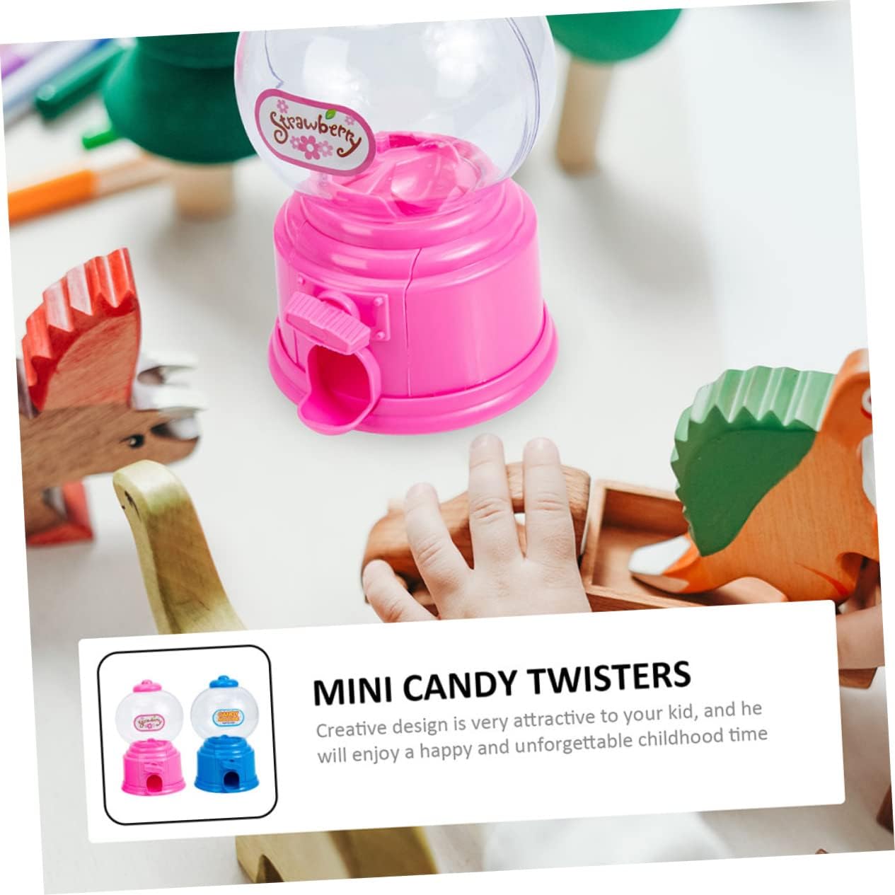 2pcs Twist Candy Machine Piggy Bank Mini Candy Catching Toy for Kids