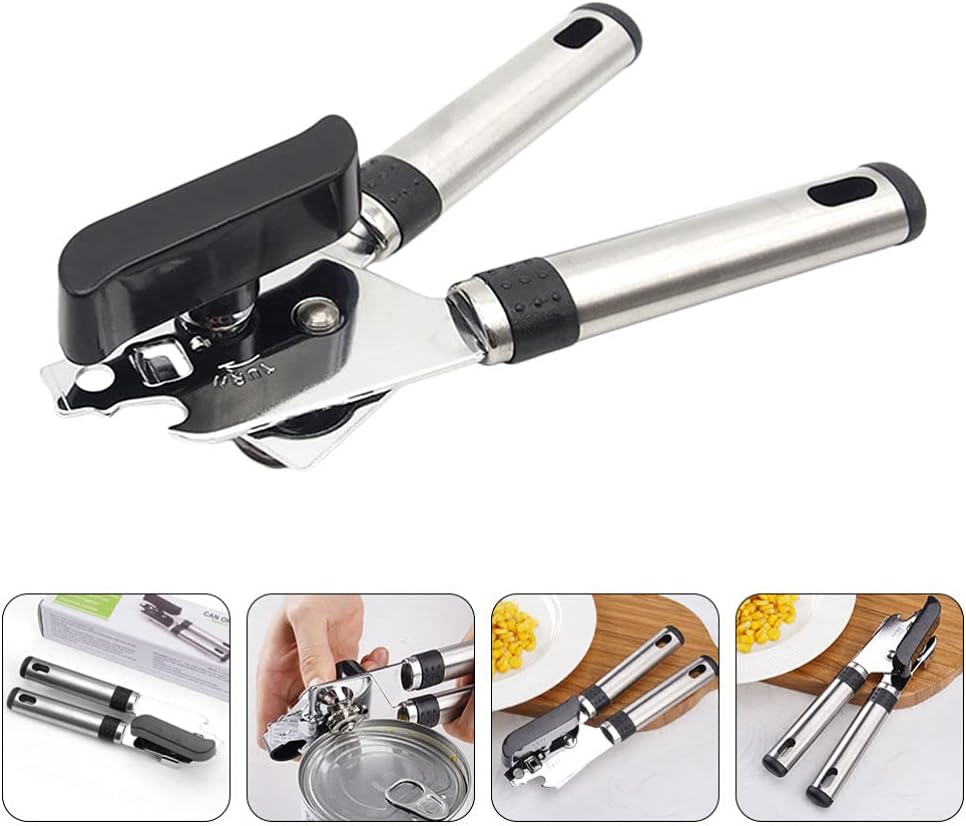 Hemoton 1Pc Manual Can Opener Stainless Steel