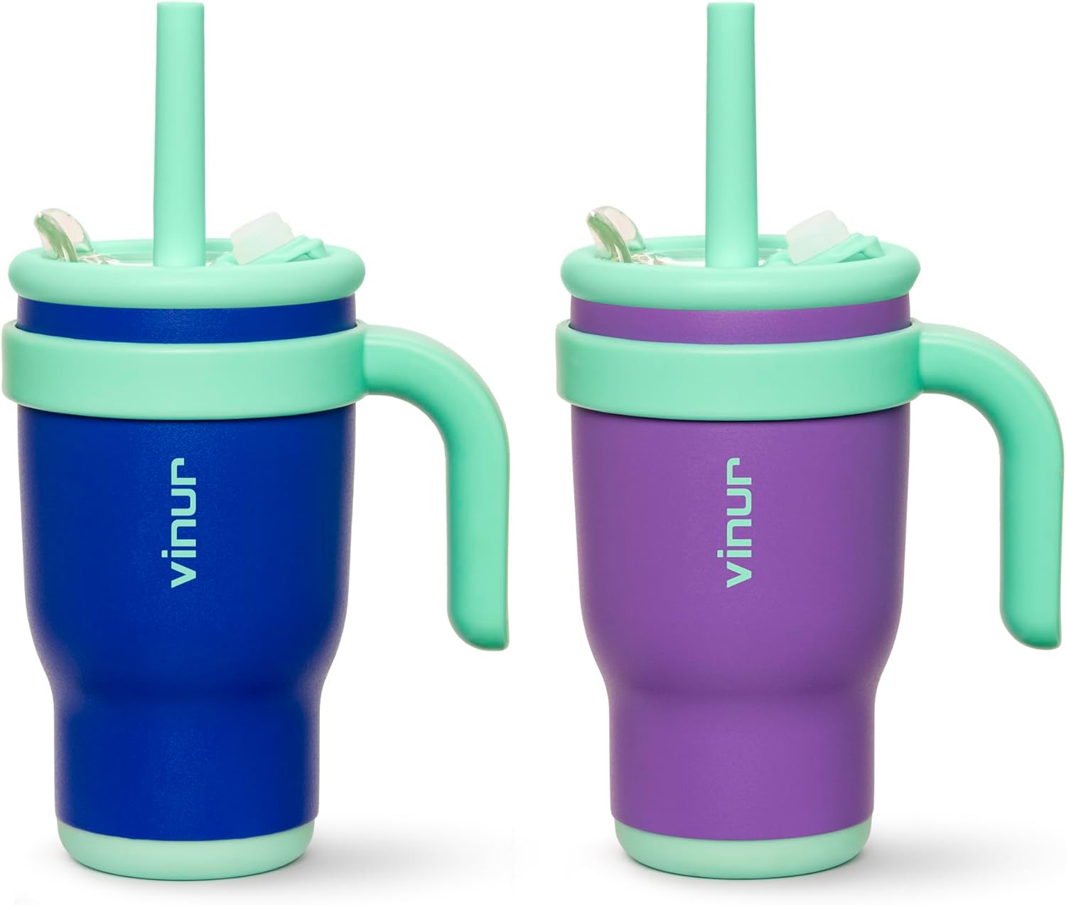VINUR Kids Insulated Tumbler with Handle 14 oz