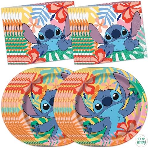 Unique Stitch Plates and Napkins for 16