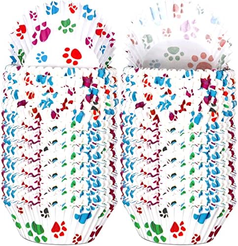 200 Pcs Paw Bone Cupcake Liners for Dog Lovers