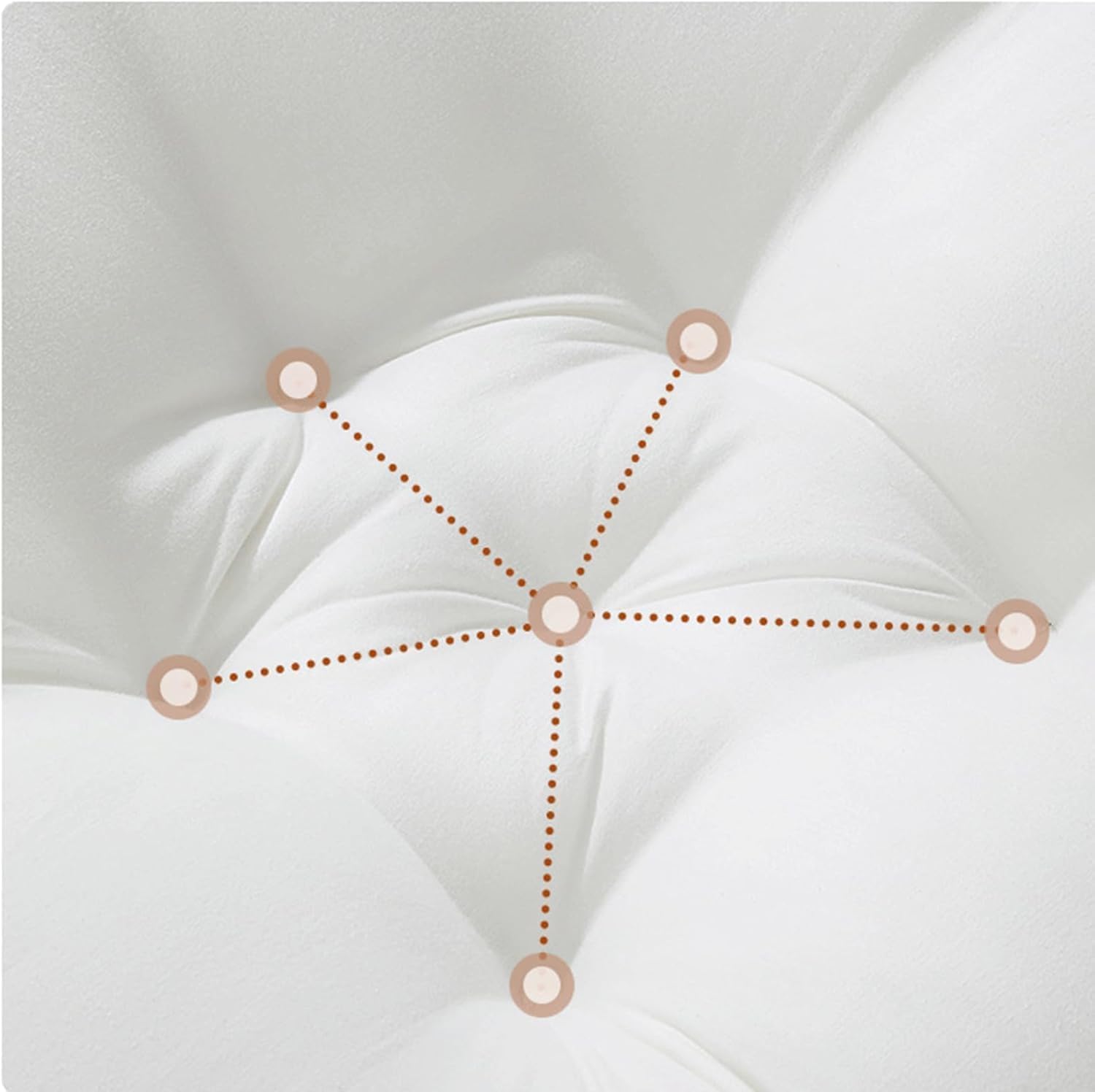 EFELIM Nest Sleeper Pillow with Cotton Cover Yellow