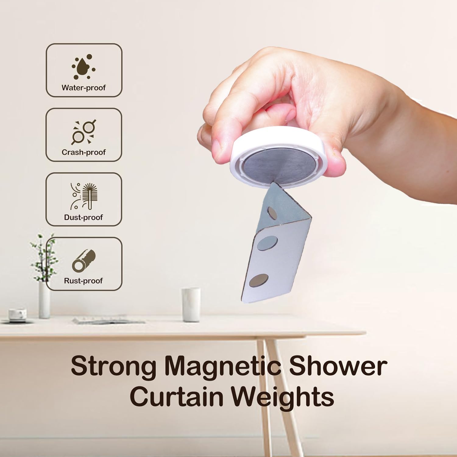12 PCS Heavy Duty Magnetic Shower Curtain Weights