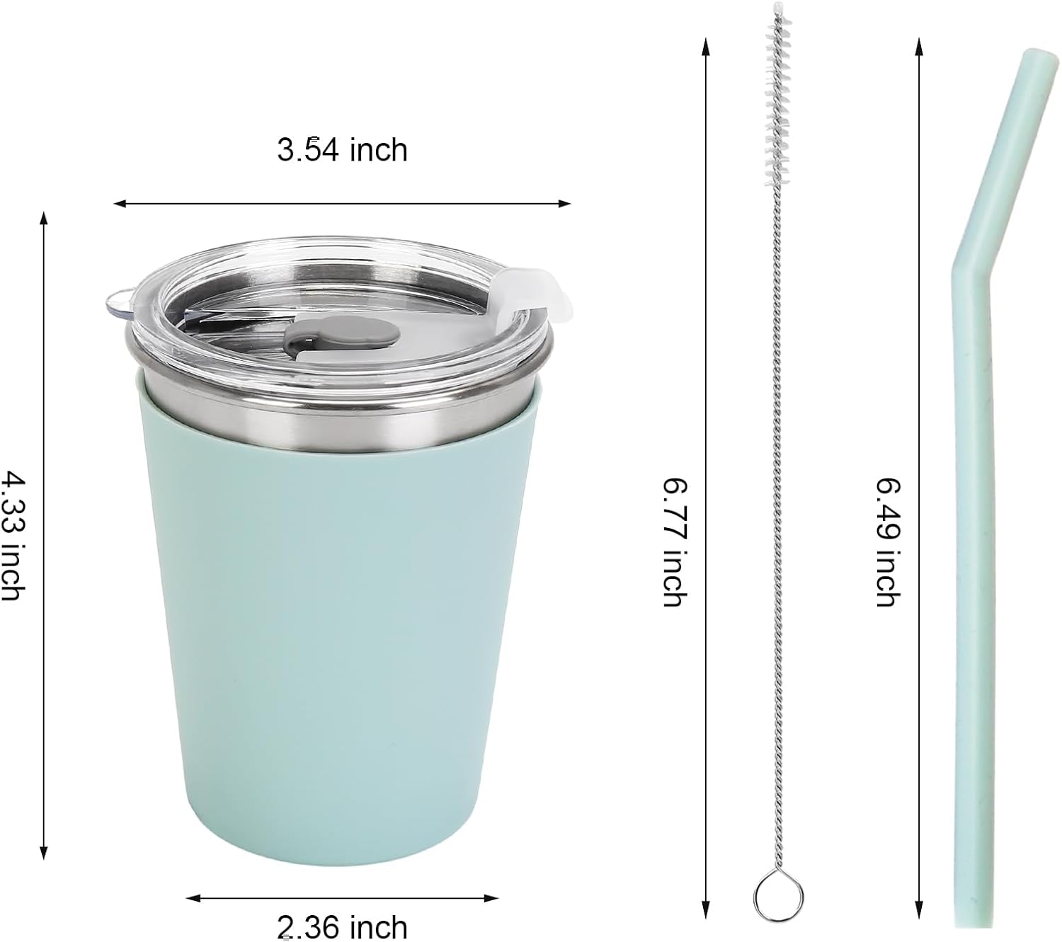 Rommeka Kids Straw Cups 6 Pack 12oz Sippy Cup