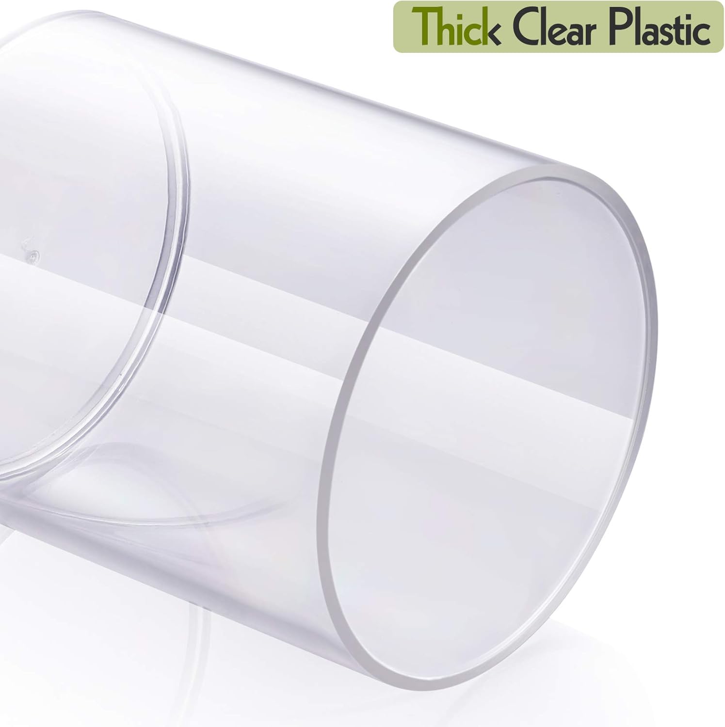 AOZITA 3 Pack Acrylic Q-Tip Holder Dispenser Set