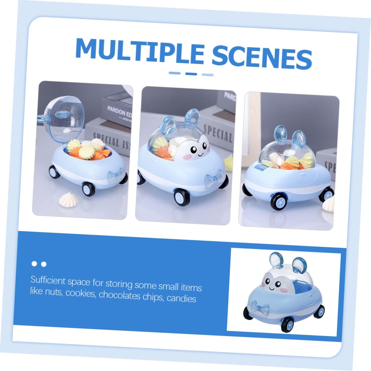 Adorable Cartoon Car Candy Container for Birthday Parties Showers and Celebrations