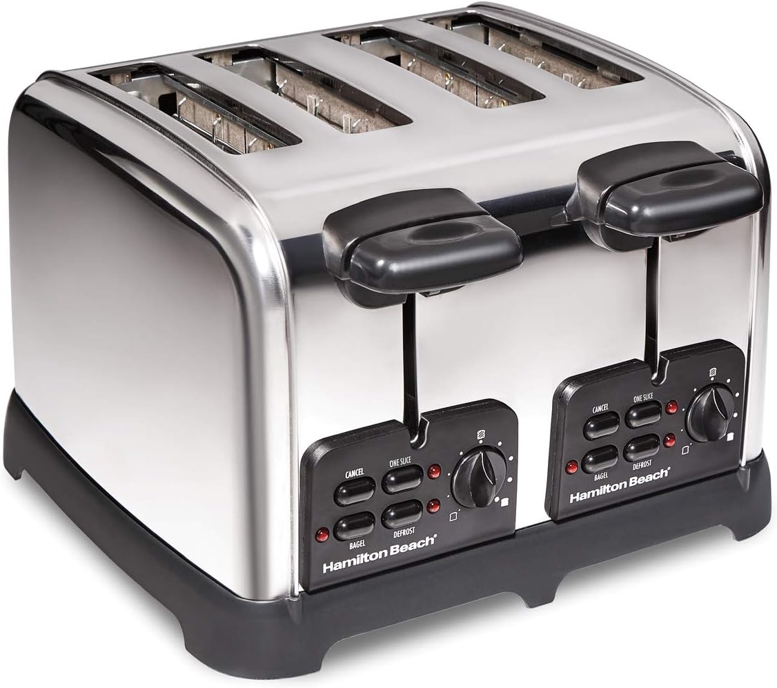 Hamilton Beach Retro Toaster with Wide Slots and Electric Can Opener