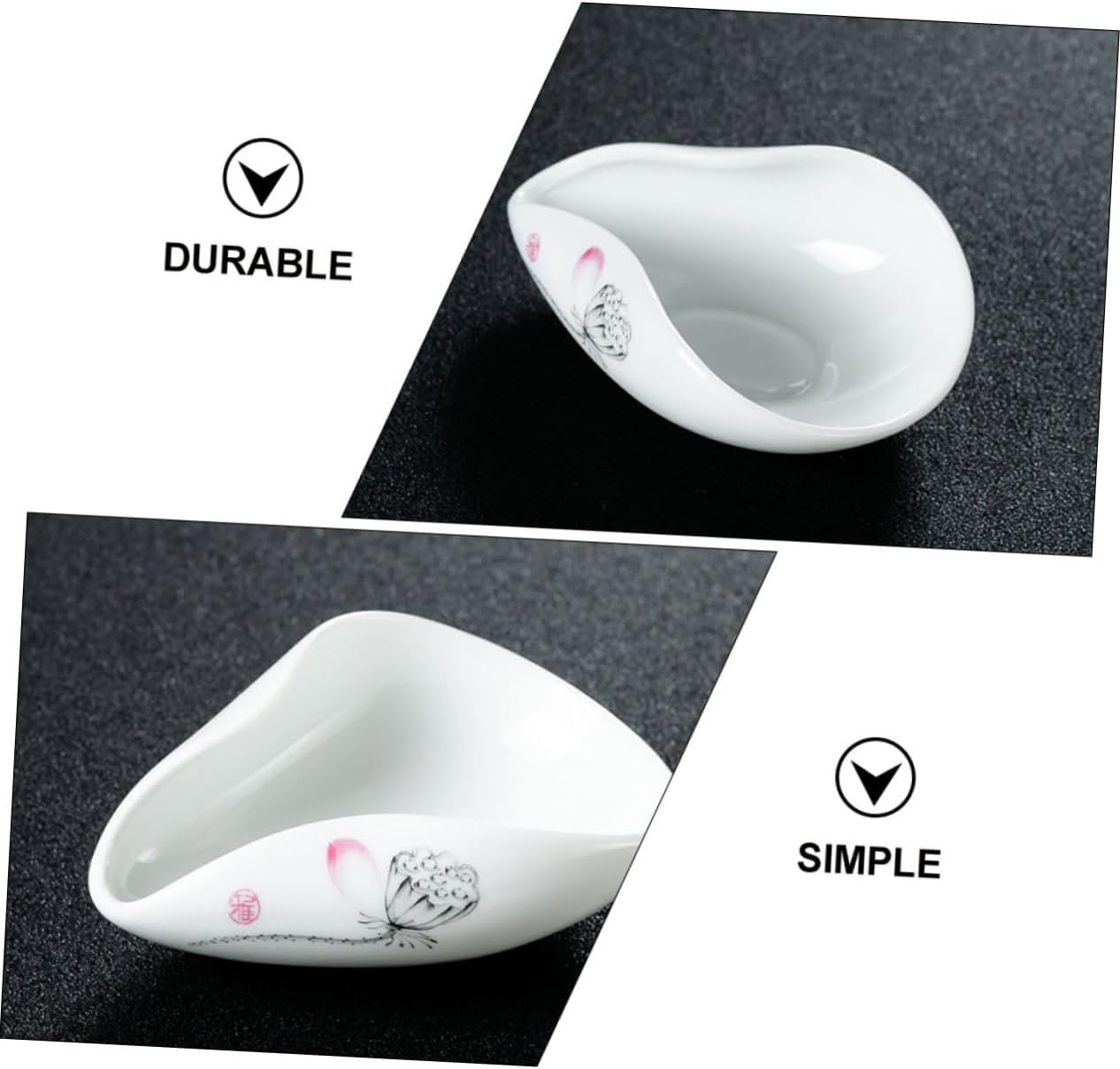 LIFKOME Tea Spoon Ceramic Leaf Dispenser Scoop Set