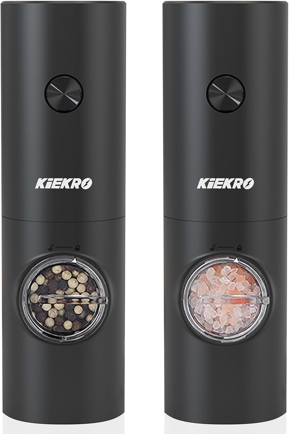 KIEKRO Electric Salt and Pepper Grinder Set