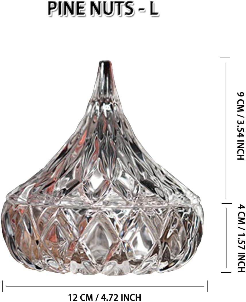 Transparent Crystal Jar With Lid - Elegant Storage Display Container