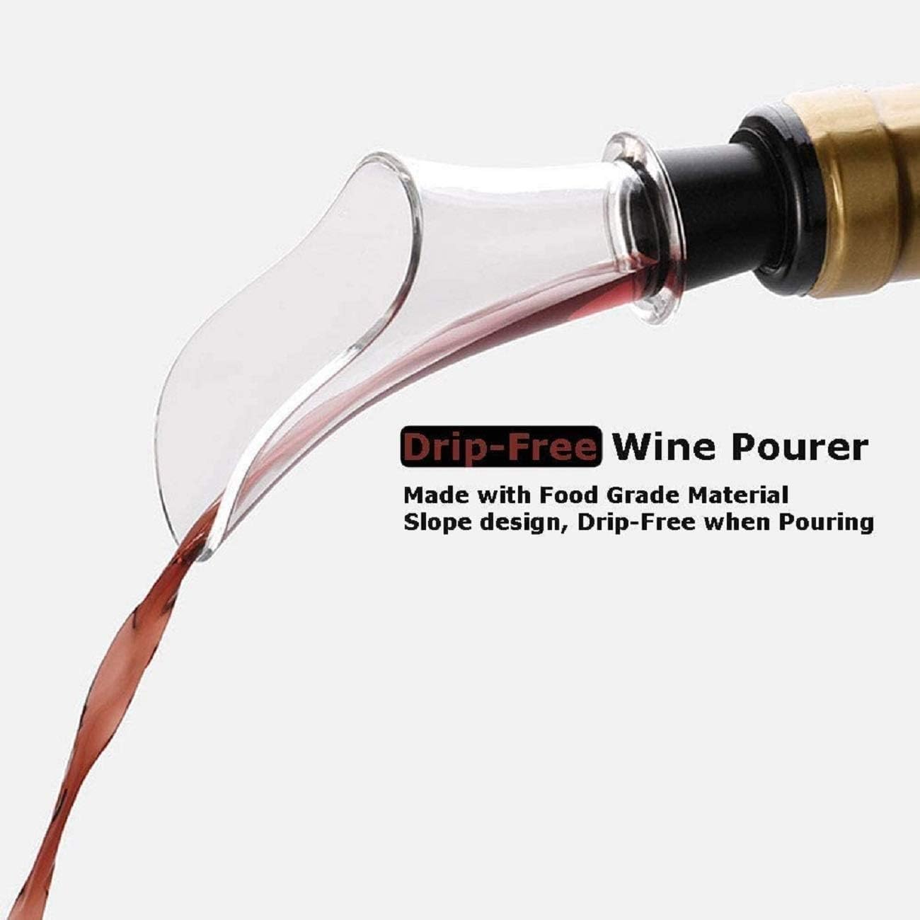 ueecool Electric Wine Opener Set with LED Light and Foil Cutter