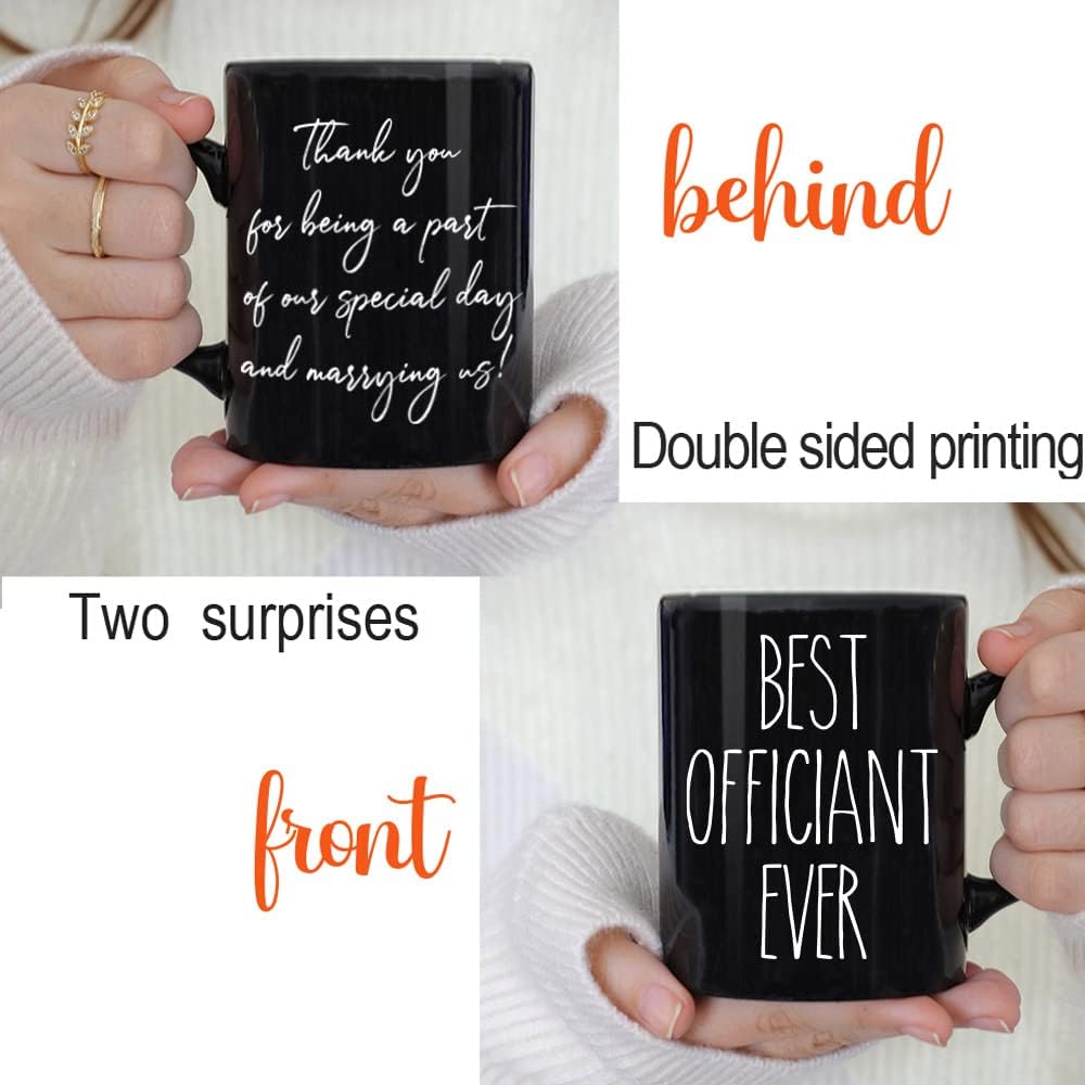 Funny Wedding Officiant Mug with Thank You Message