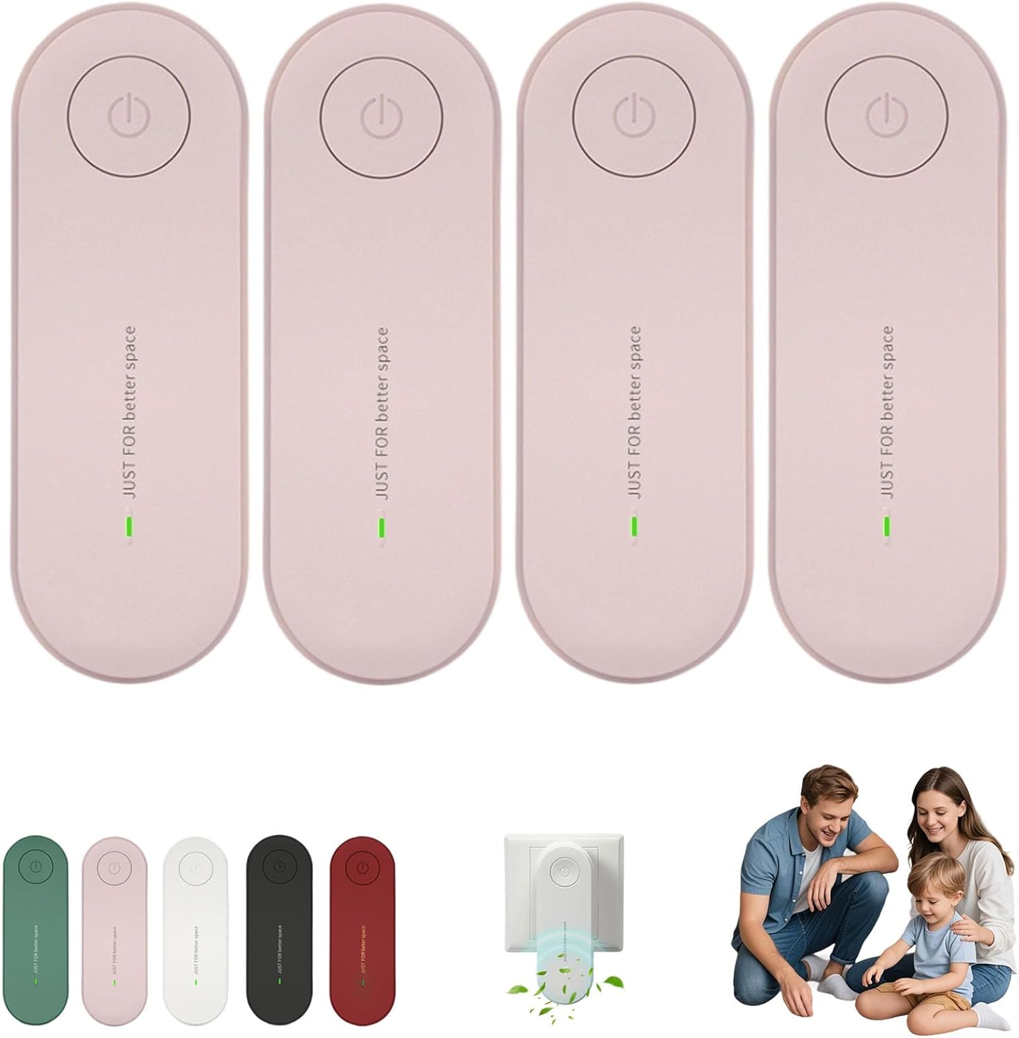 Nuotuv 2025 Quiet Air Purifier Plug In 360 Coverage
