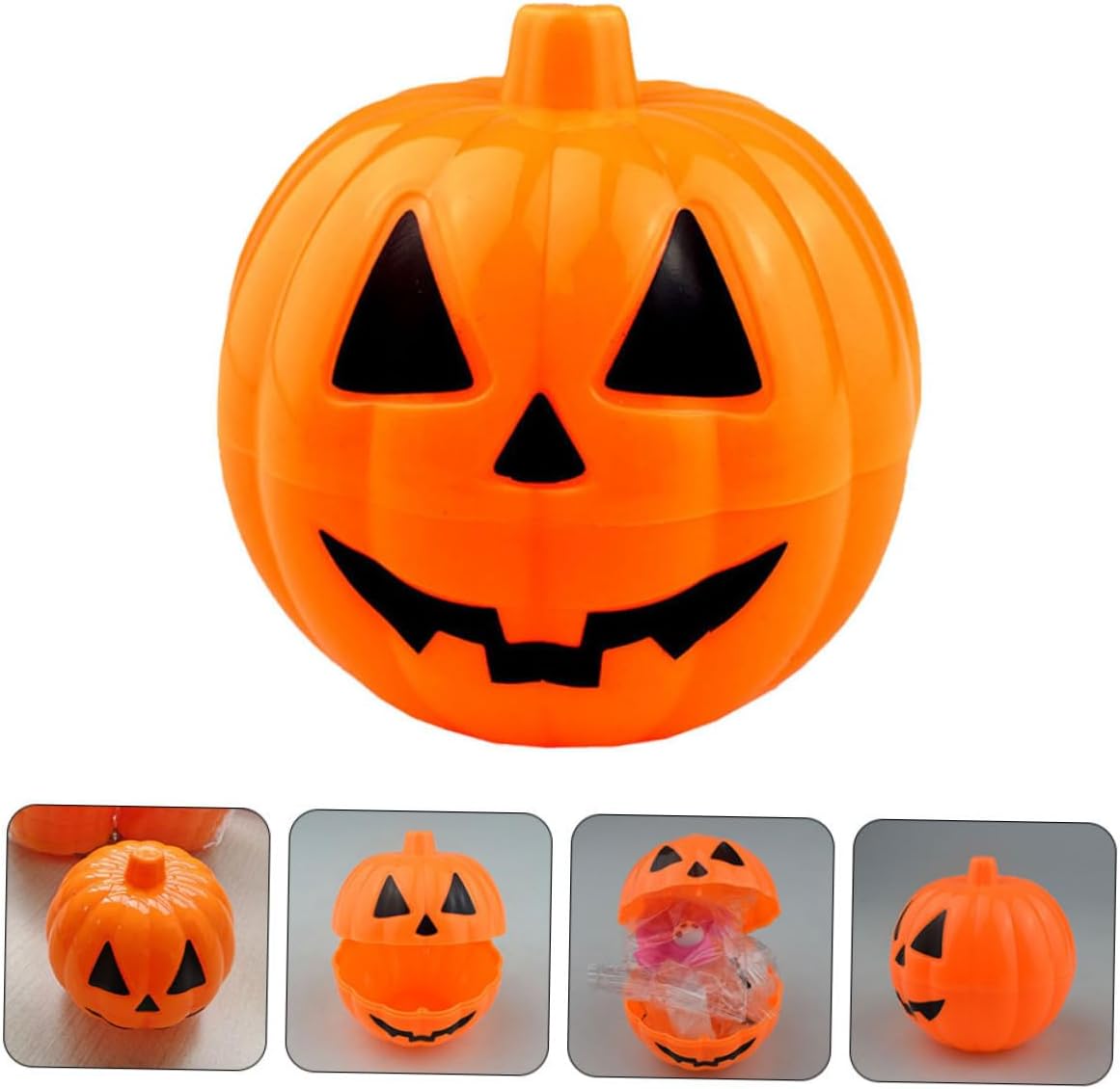 40pcs Halloween Pumpkin Candy Box for Party Favors and Treats