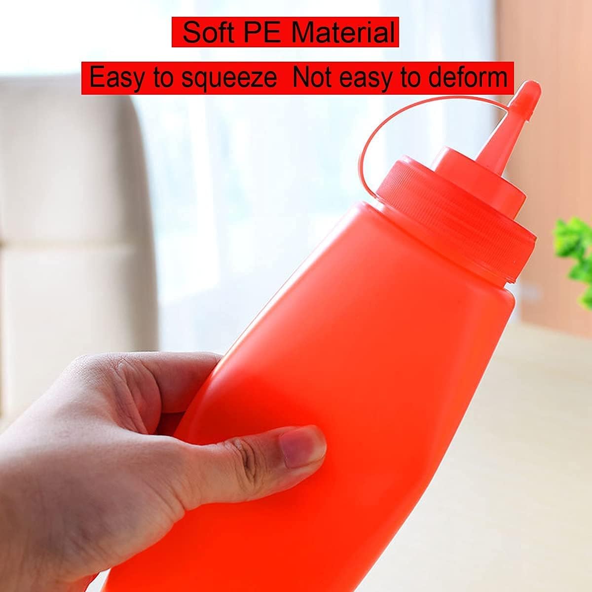 CONDRA FIELD Condiment Squeeze Bottles 3Pcs 135oz