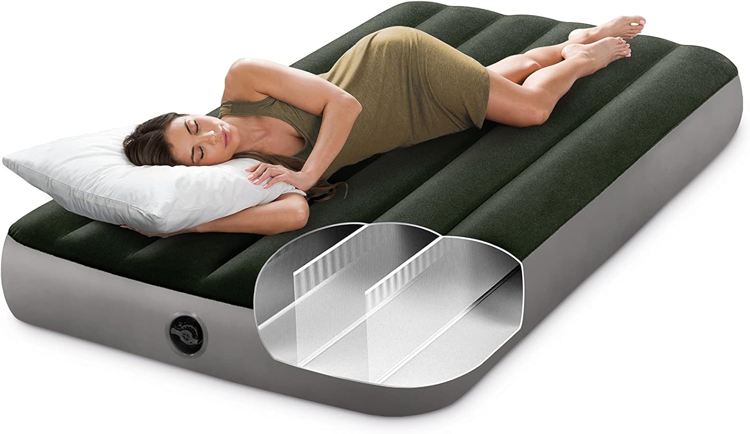 Intex Dura-Beam Standard Prestige Air Mattress Twin Size 10in 300lb