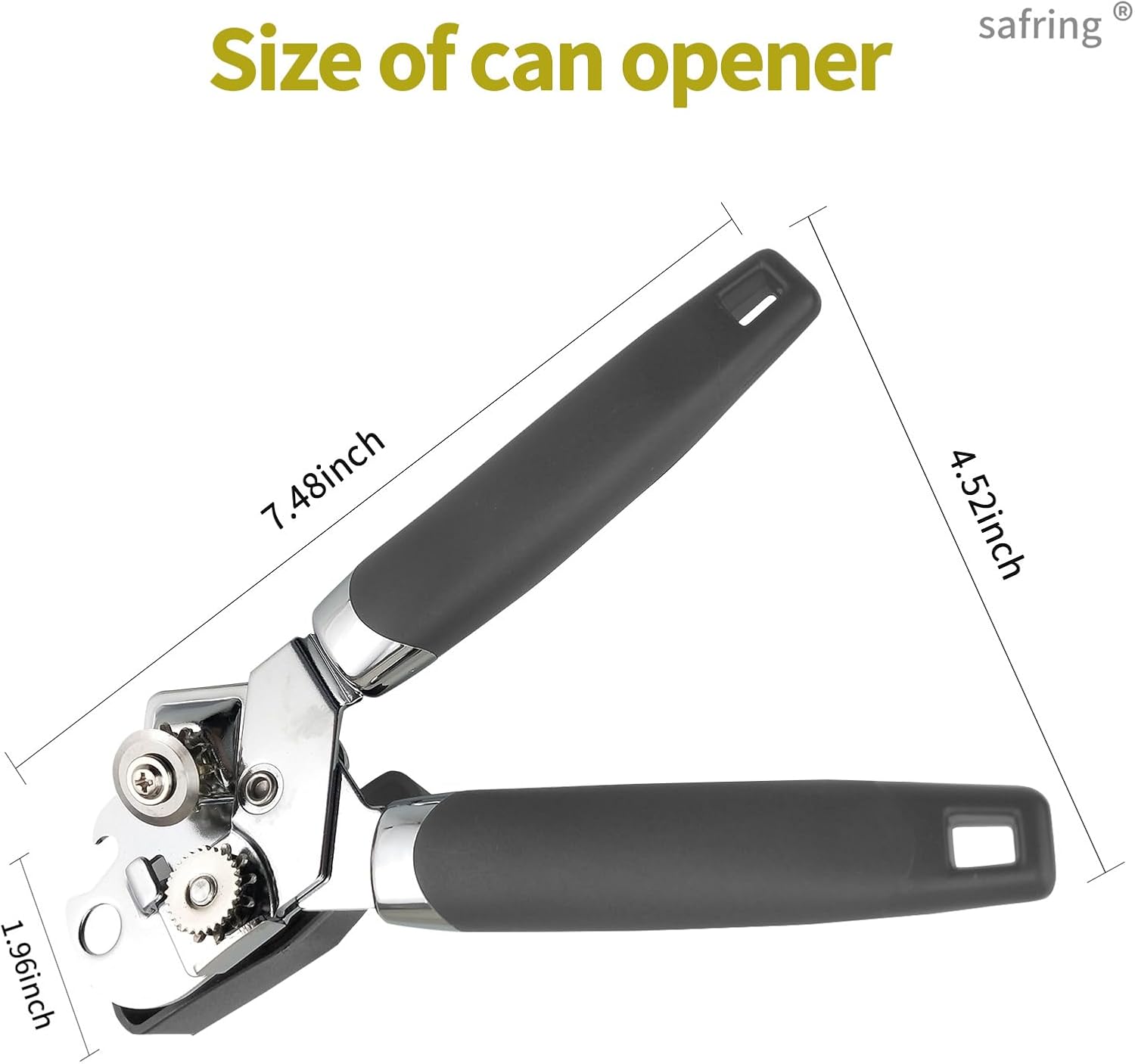 Safring Manual Can Opener with Bottle Opener