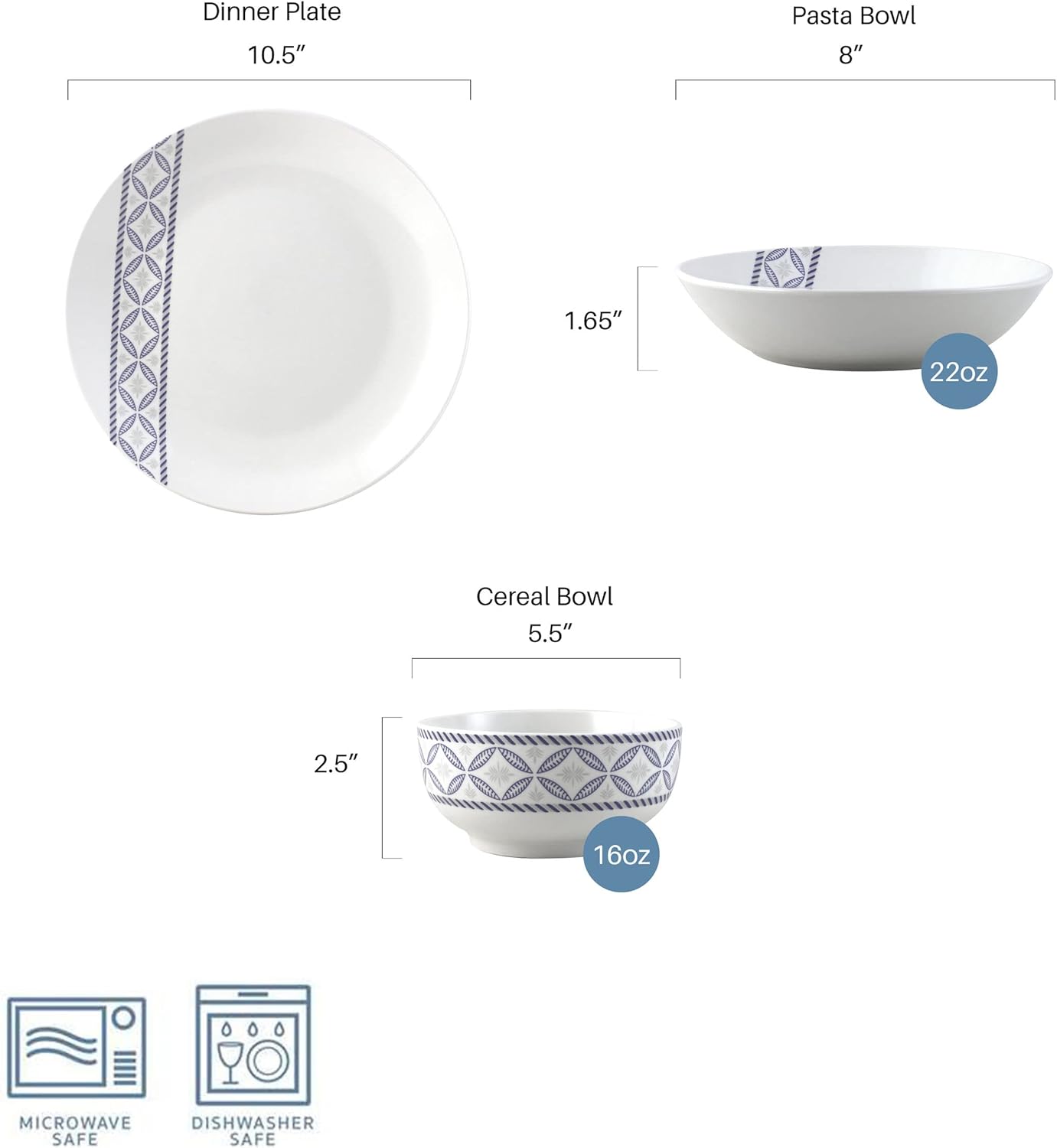 Studio Nova Preslie 18 Piece Dinnerware Set for 6