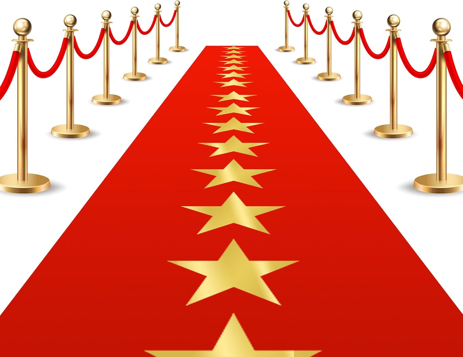 Timgle Disposable Red Plastic Carpet Runner for Party Movie Night