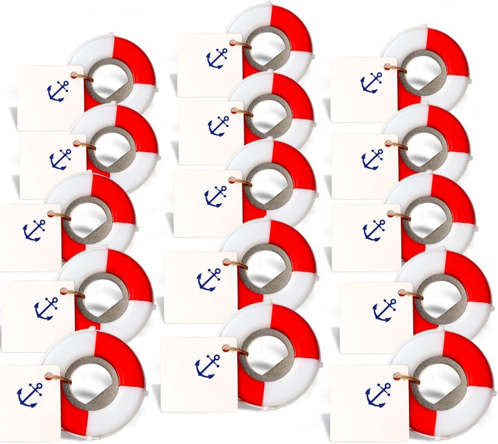 OurWarm PartyTalk Nautical Bottle Opener Wedding Favors Set 50pcs
