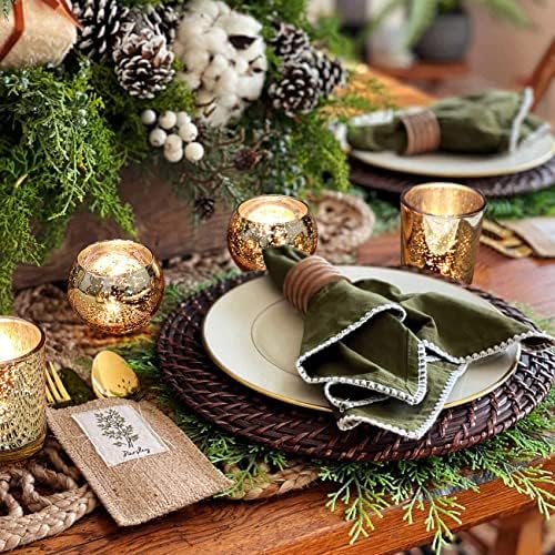 24pcs Assorted Gold Votive Candle Holders