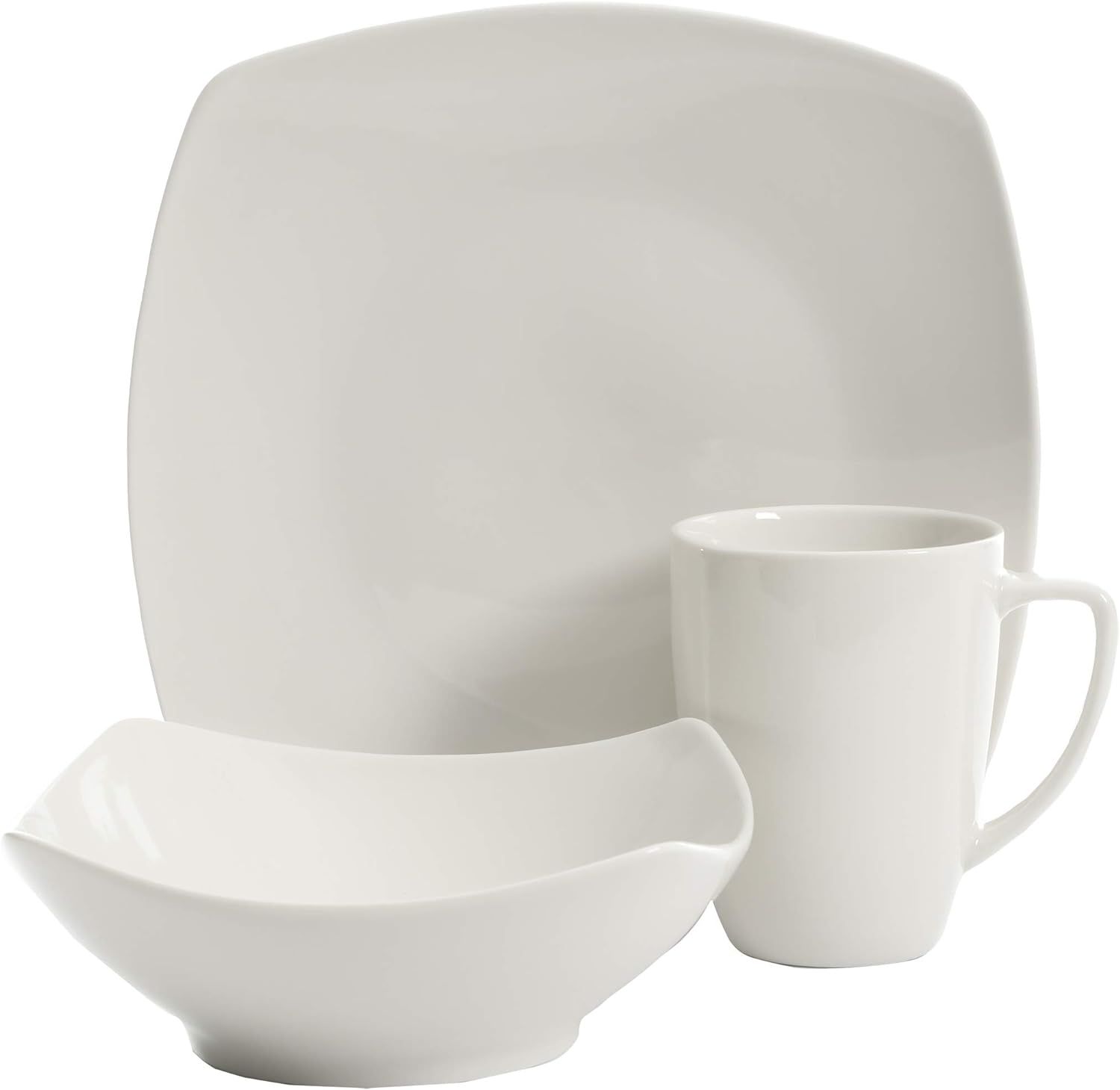 Gibson Home Zen Buffet 24-Piece Dinnerware Set - White