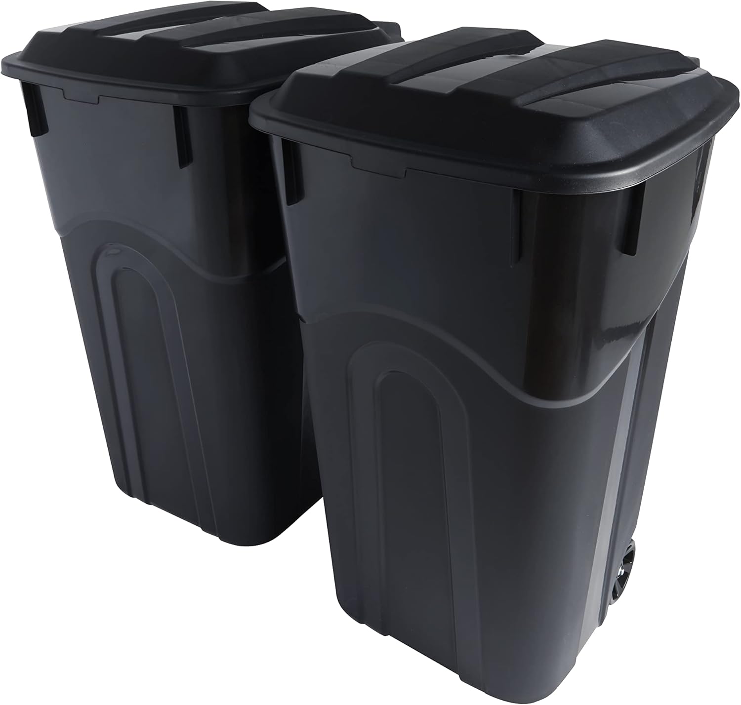 United Solutions 32 Gallon Trash Cans 2 Pack with Microfiber Mop and Bucket