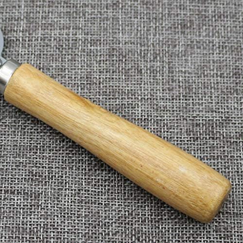 Wooden Handle Manual Can Opener for All Sizes