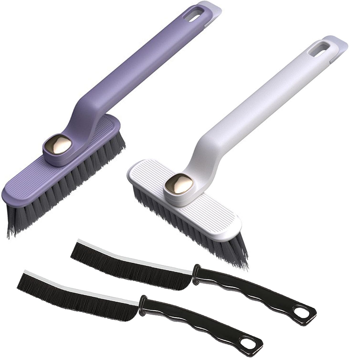 4 PCS Multi-Function Crevice Brush Kit for Kitchen and Bathroom Cleaning