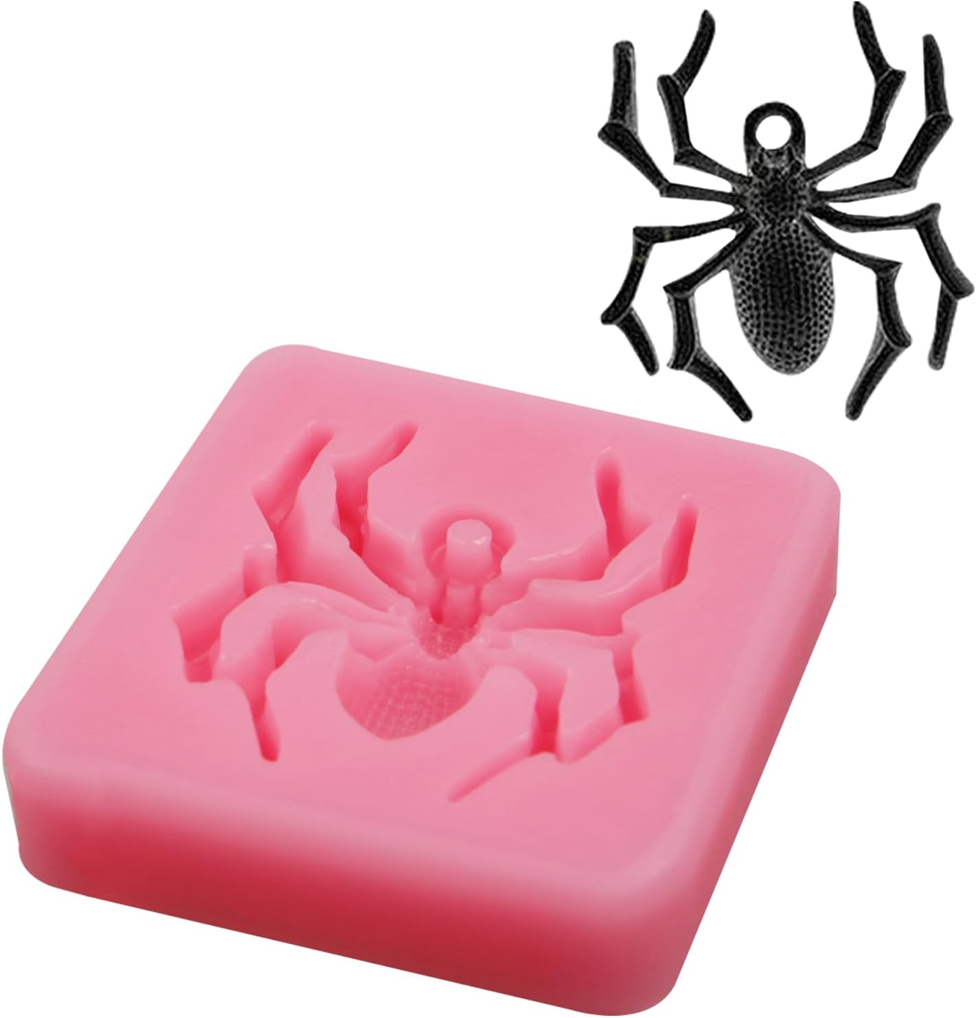 Spider Fondant Molds 2 Pcs Halloween Cake Decor Silicone