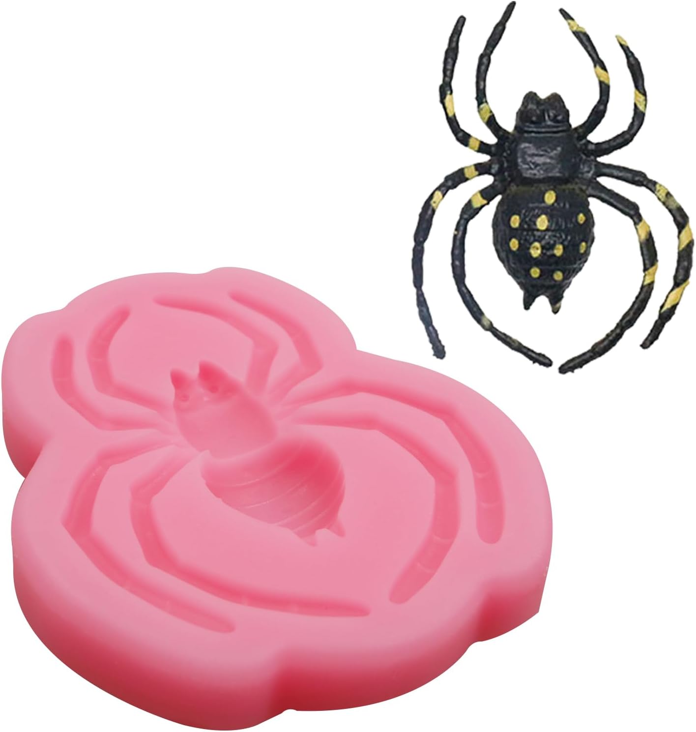 Spider Fondant Molds 2 Pcs Halloween Cake Decor Silicone