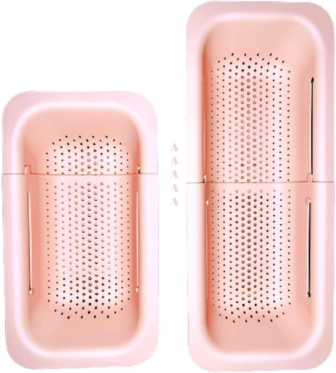 PUPZY Colander Over the Sink - Pink 8x195x28 Inches